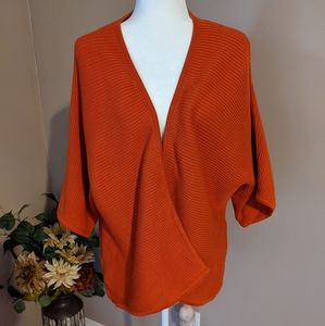 Chelsea & Theodore Open Front Rust Cardigan